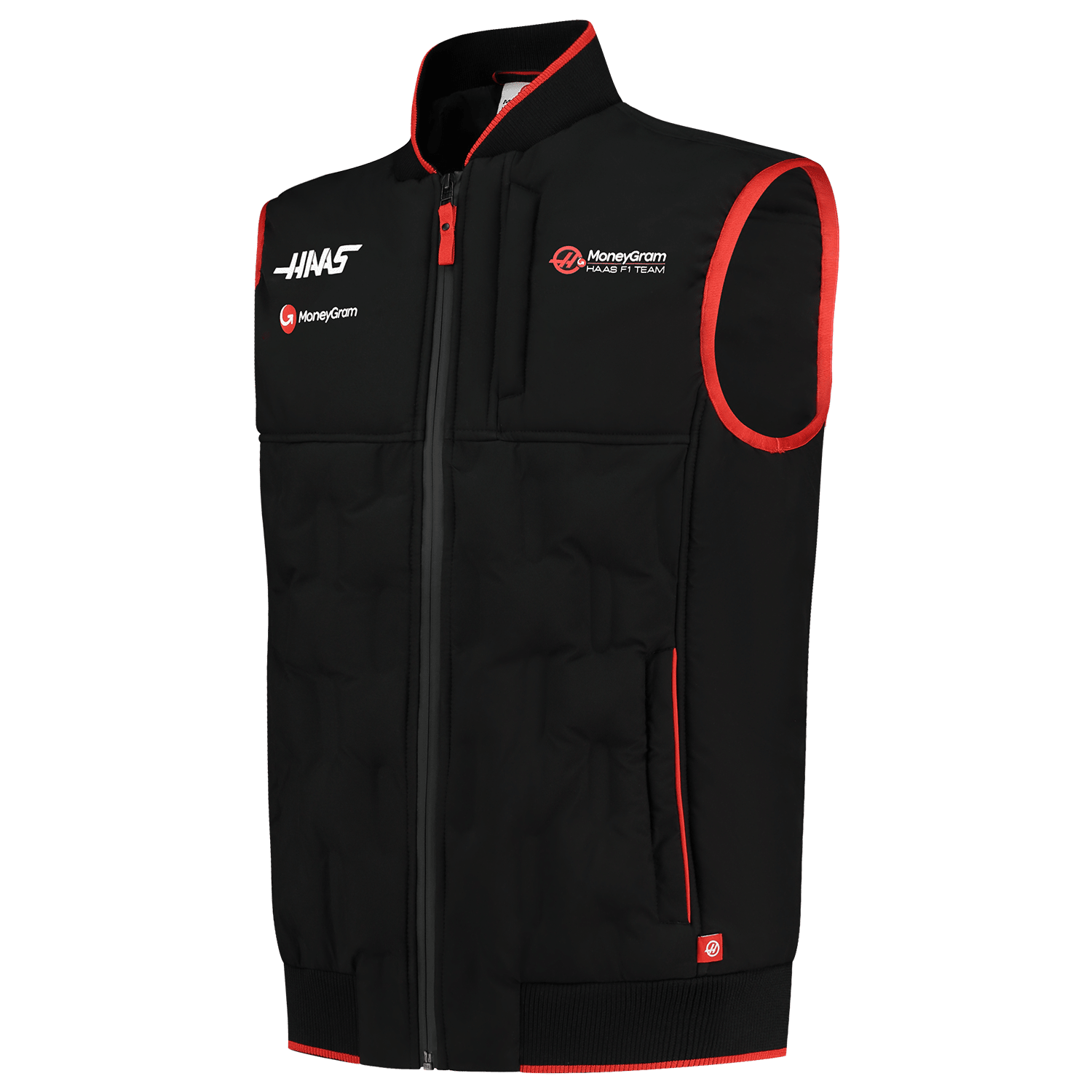 Haas Racing F1 Men's Team Lightweight Vest - Black – CMC Motorsports® Haas Racing F1 Men's Team Lightweight Vest - Black – CMC Motorsports®