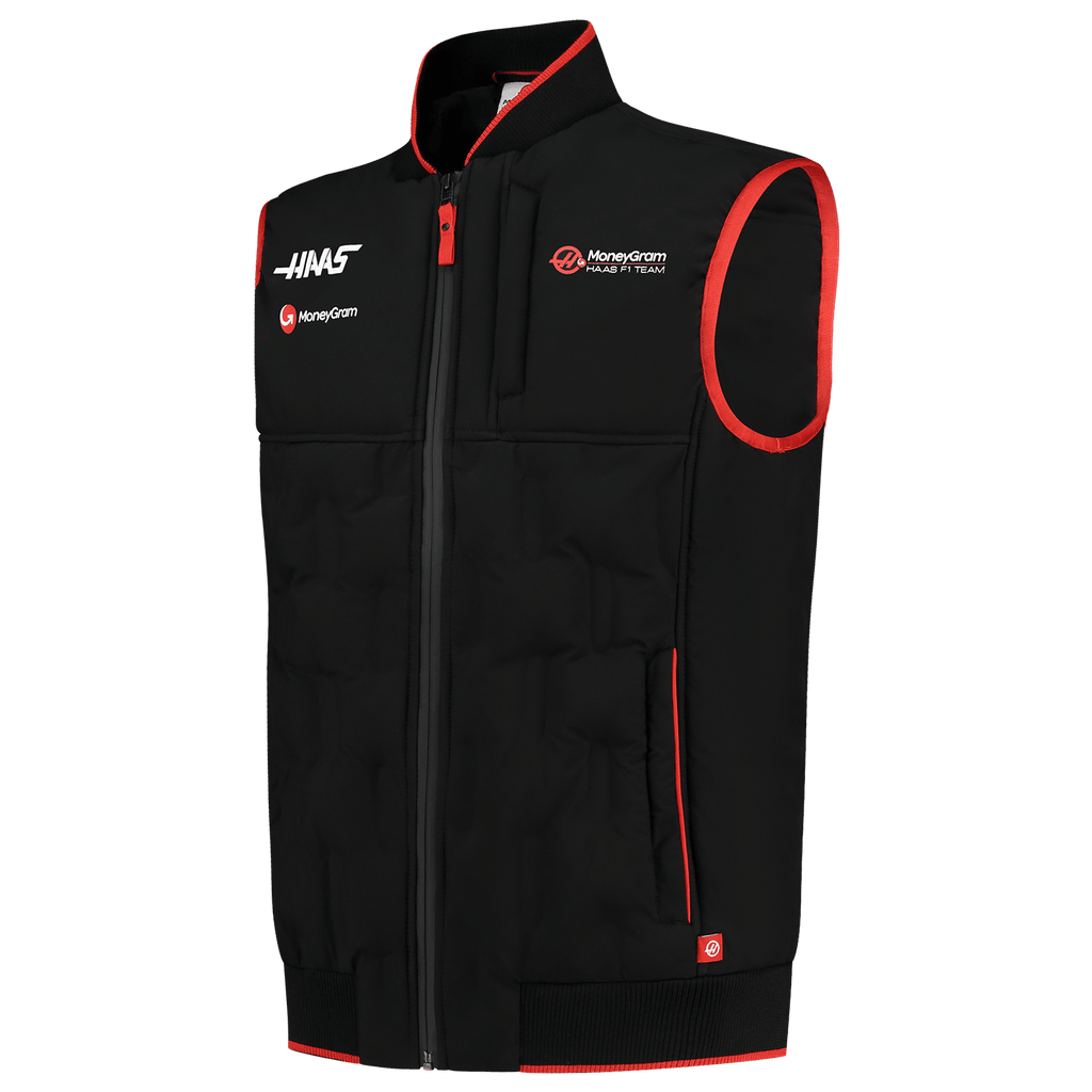 Haas Racing F1 2023 Men's Team Lightweight Vest - Black Vest Haas F1 Racing Team 