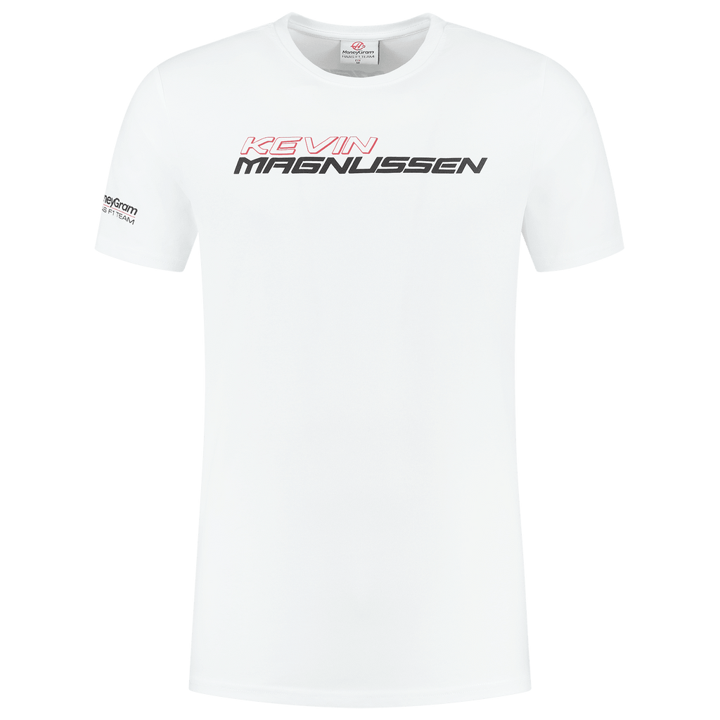 Haas Racing F1 Kevin Magnussen T-Shirt - White T-shirts Haas F1 Racing Team 