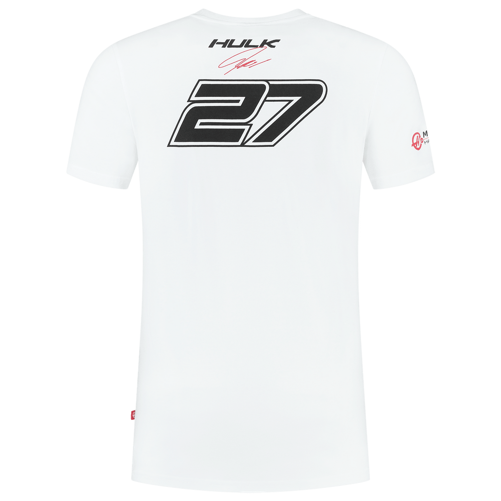 Haas Racing F1 Nico Hulkenberg T-Shirt - White T-shirts Haas F1 Racing Team 