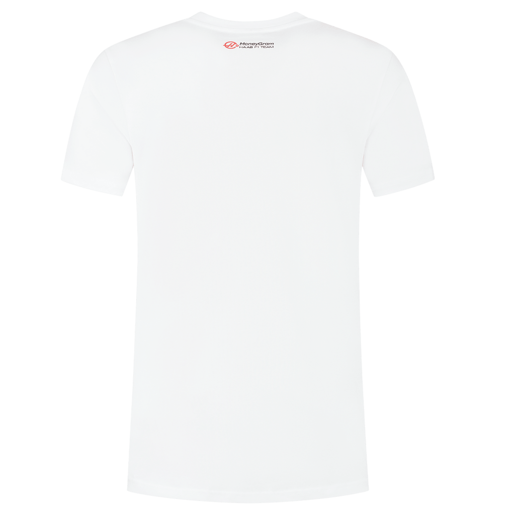Haas Racing F1 Nico Hulkenberg Graphic T-Shirt - White T-shirts Haas F1 Racing Team 