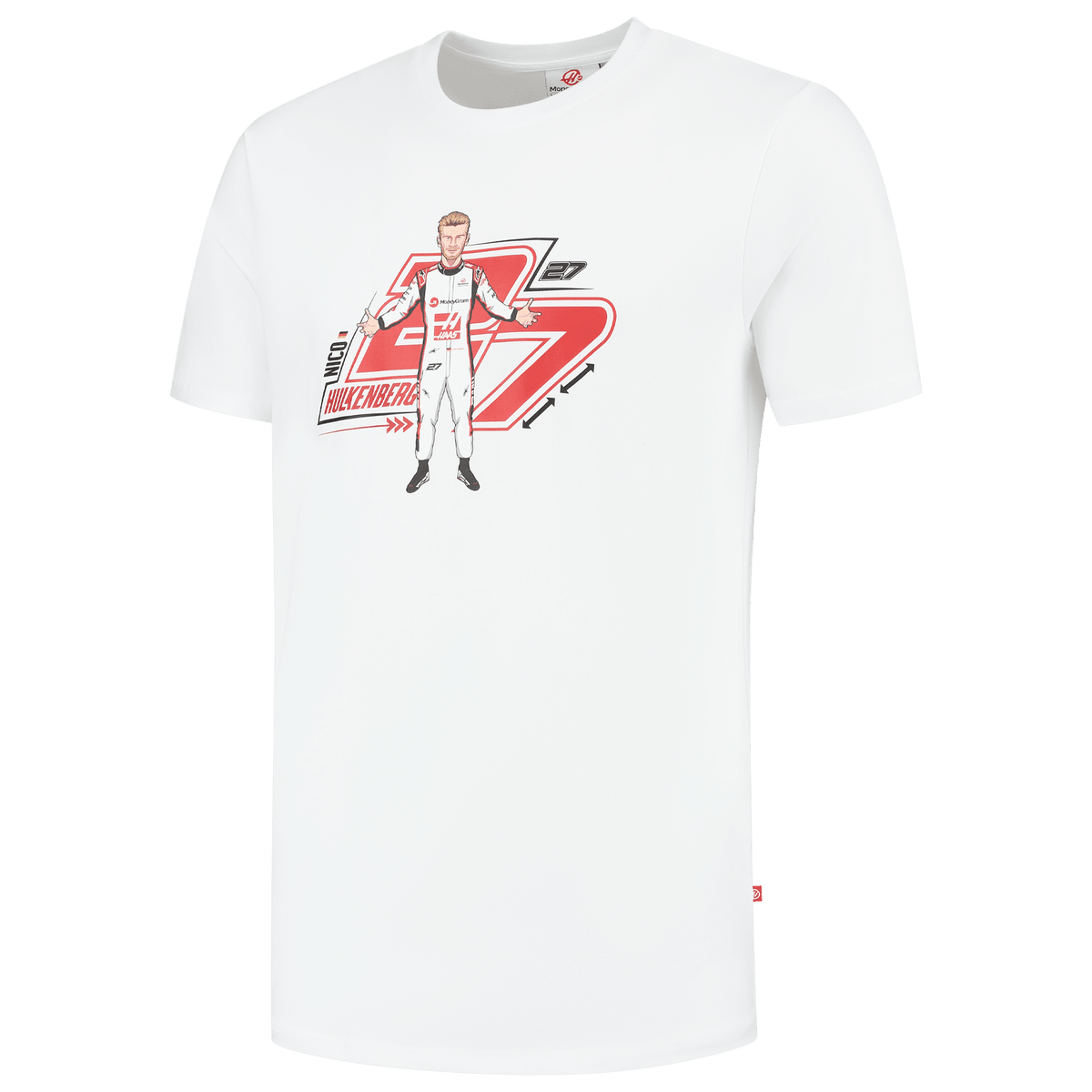 Haas Racing F1 Nico Hulkenberg Graphic T-Shirt - White – CMC