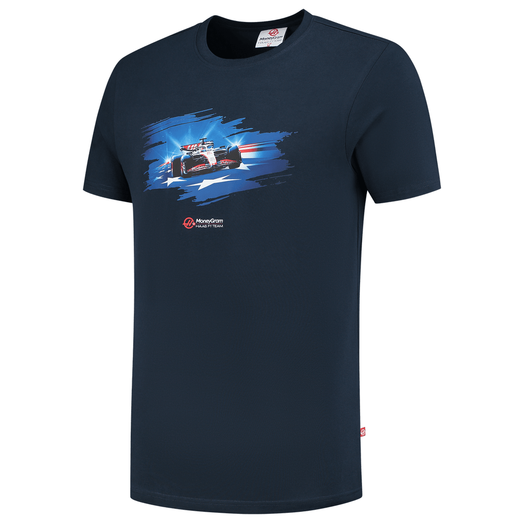 Haas Racing F1 Men's Special Edition USA T-Shirt - Navy T-shirts Haas F1 Racing Team 