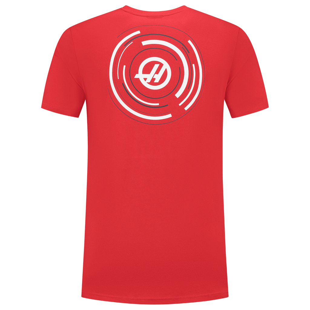 Haas Racing F1 Dynamic Roundel Essentials T-Shirt - Red T-shirts Haas F1 Racing Team 