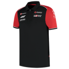 Haas Racing F1 2025 Men's Team Fitted Polo Shirt - Black Polos Haas F1 Racing Team 