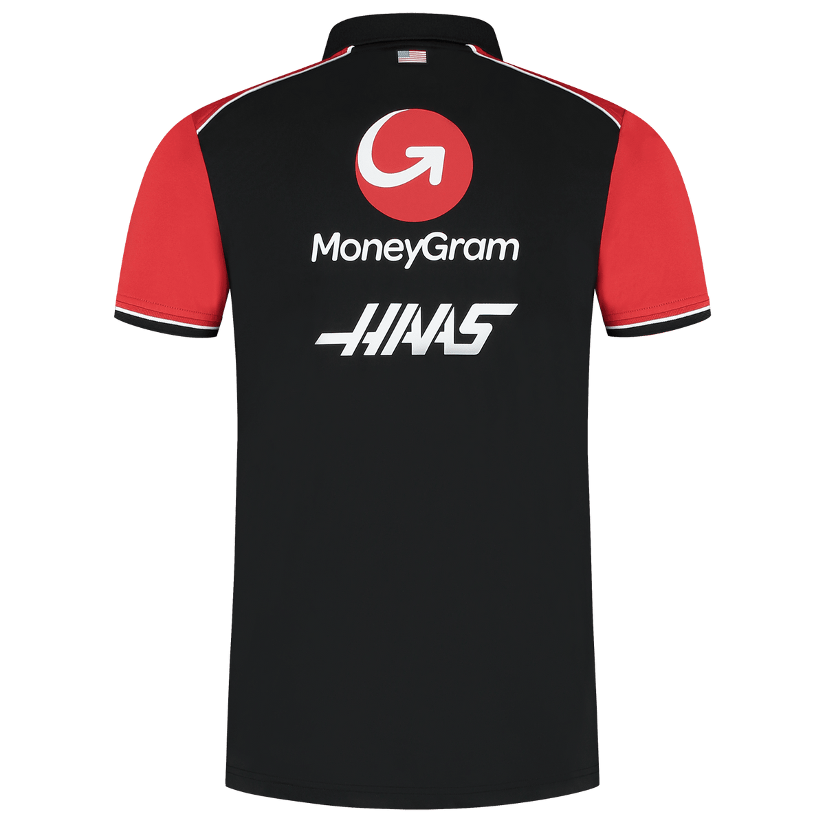 Haas Racing F1 2025 Men's Team Fitted Polo Shirt - Black Polos Haas F1 Racing Team 