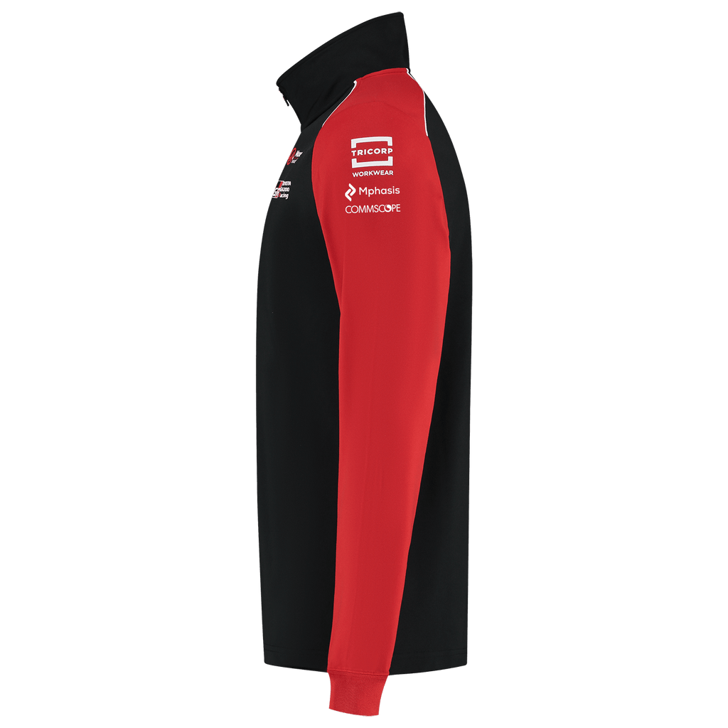 Haas Racing F1 2025 Team 1/4 Zip Fitted Sweater - Black Sweaters Haas F1 Racing Team 