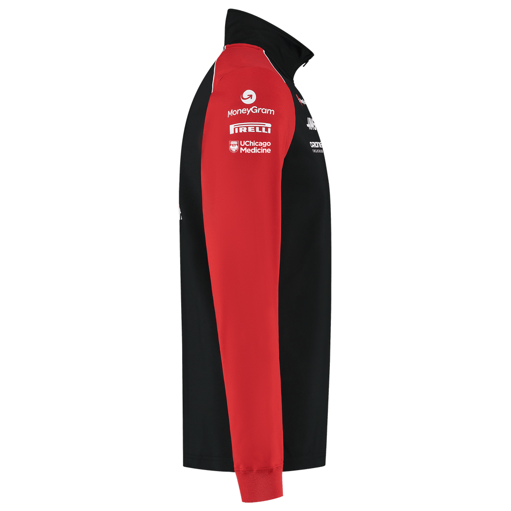 Haas Racing F1 2025 Team 1/4 Zip Fitted Sweater - Black Sweaters Haas F1 Racing Team 