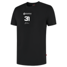 Haas Racing F1 Esteban Ocon Essential T-Shirt - Black T-shirts Haas F1 Racing Team 