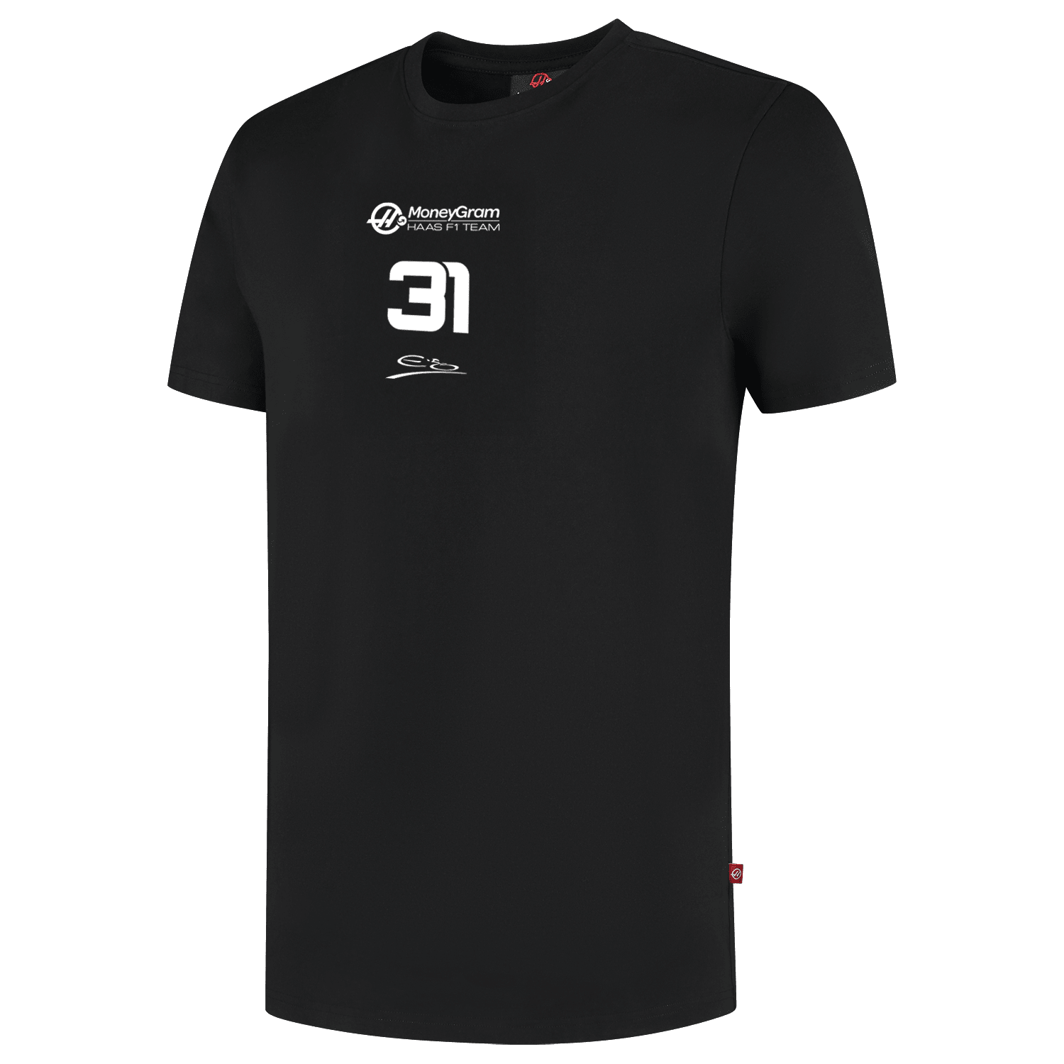 Haas Racing F1 Esteban Ocon Essential T-Shirt - Black T-shirts Haas F1 Racing Team 
