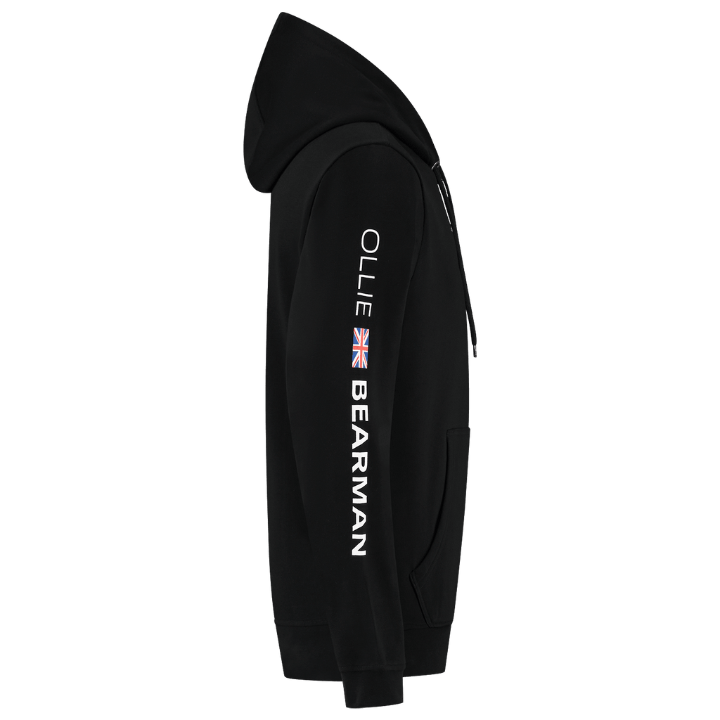 Haas Racing F1 Ollie Bearman Essential Hoodie - Black Hoodies Haas F1 Racing Team 