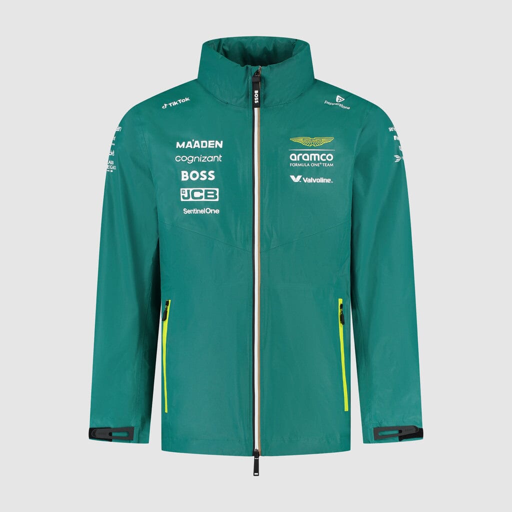 F1 2025 アストンマーティン AMR25 アロンソ レインジャケット L Aston Martin F1 2025 Team Rain Jacket - Green – CMC Motorsports®