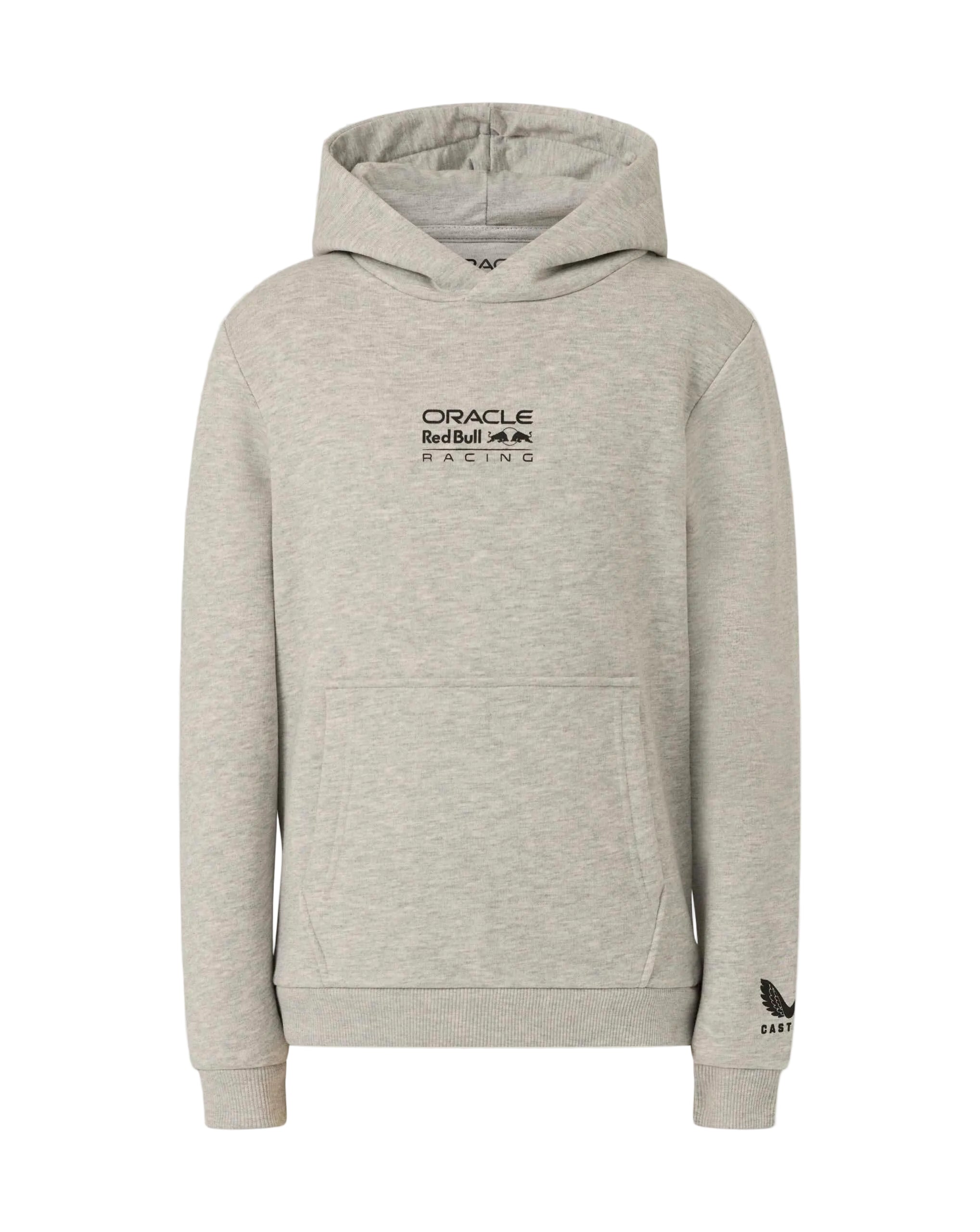 Red Bull Racing F1 Kid's Graphic Bull Hoodie - Youth Grey Marl/Chili Pepper Hoodies Red Bull Racing S Gray 
