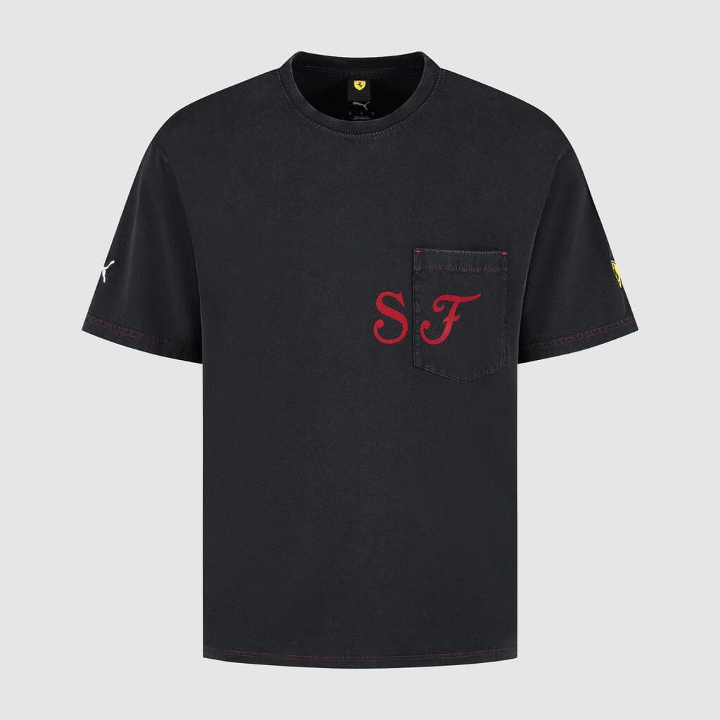 Scuderia Ferrari F1 Puma SF T-Shirt - Black/Gray T-shirts Scuderia Ferrari XS Black 
