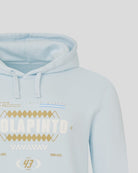 Alpine Racing F1 Franco Colapinto Relaxed Fit Hoodie - Blue Ice Hoodies Alpine 