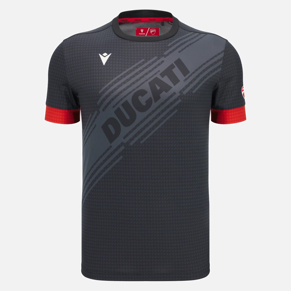 Ducati x Macron Men's Padel T-Shirt - Red/Black T-shirts Ducati S Black 