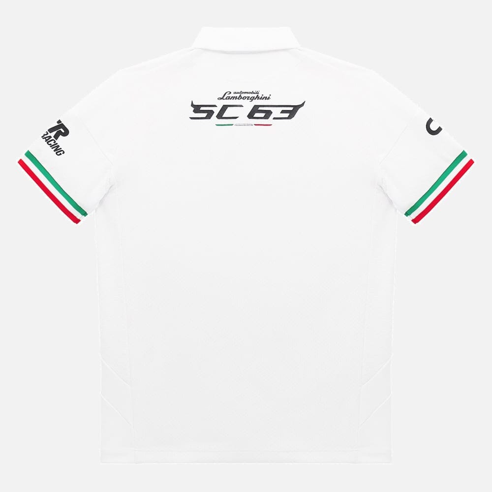 Automobili Lamborghini SC63 HyperCar Kids Team Polo Shirt - Youth Black/White Polos Automobili Lamborghini 