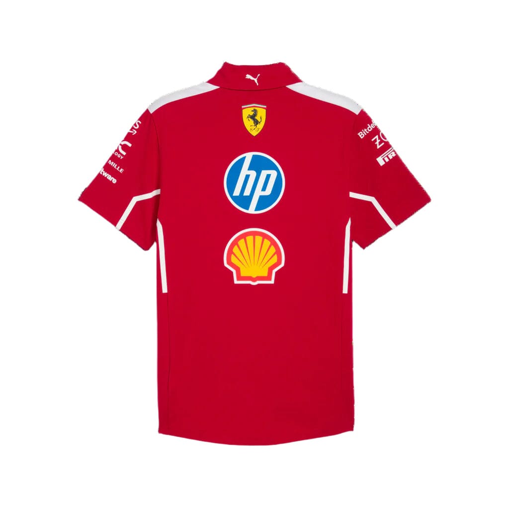 Scuderia Ferrari F1 2025 Women's Team Polo Shirt - Dark Cherry Polos Scuderia Ferrari 