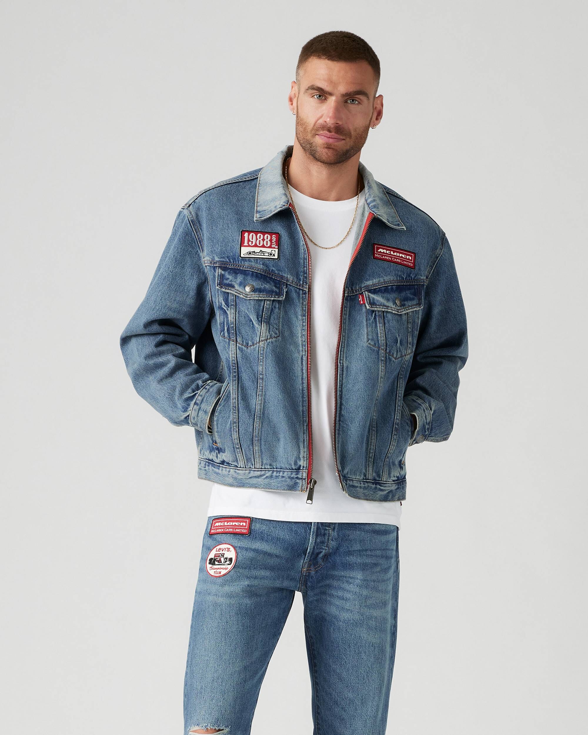 McLaren F1 x Levis Heritage Trucker Jacket - Medium Indigo Jackets McLaren 