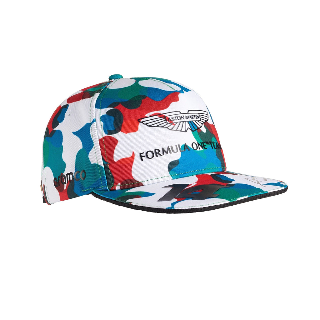 Aston Martin Cognizant F1 Fernando Alonso Special Edition Kimoa Mexico GP Hat- Camo Hats Aston Martin F1 