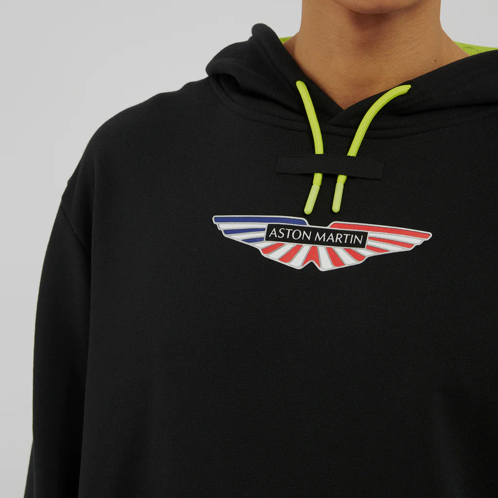 T-shirt Nera Logo Aston Martin Uomo 100% Cotone Taglie S M L XL XXL, Nero/Bianco, S T-shirt Nera Logo Aston Martin Uomo 100% Cotone Taglie S M L XL XXL, Nero/Bianco, S