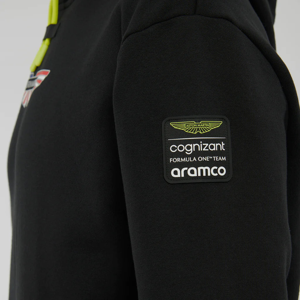 Aston Martin Cognizant F1 2023 USA GP Men's Hoodie- Black Hoodies Aston Martin F1 