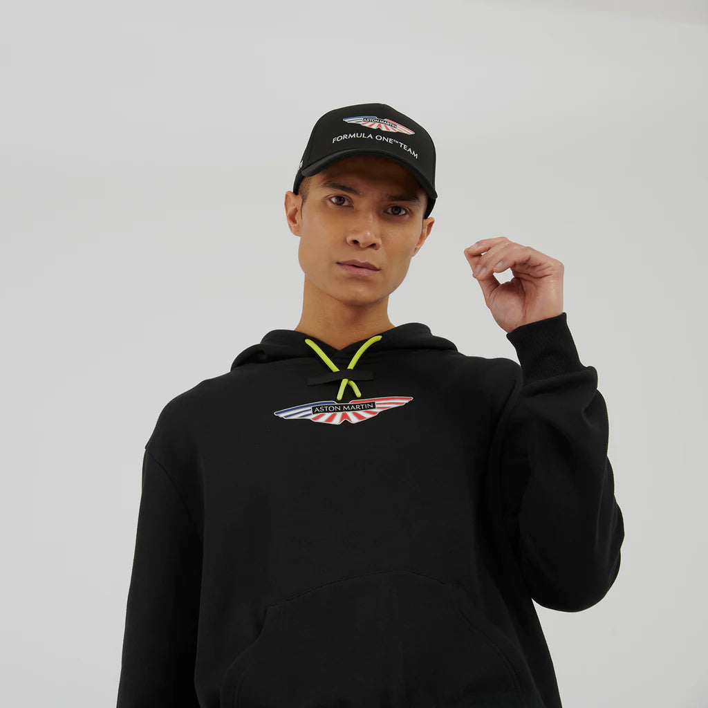 Aston Martin Cognizant F1 2023 USA GP Men's Hoodie- Black Hoodies Aston Martin F1 