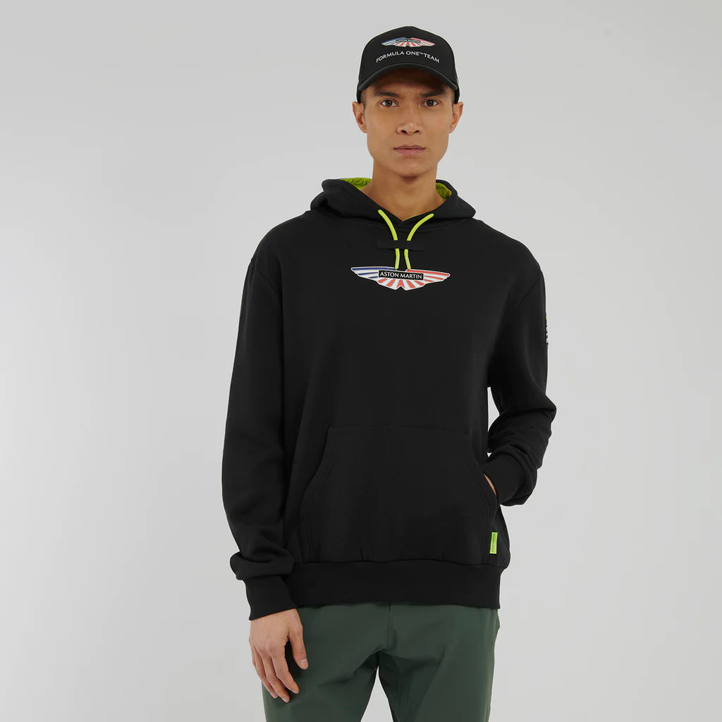 Aston Martin Cognizant F1 2023 USA GP Men's Hoodie- Black Hoodies Aston Martin F1 