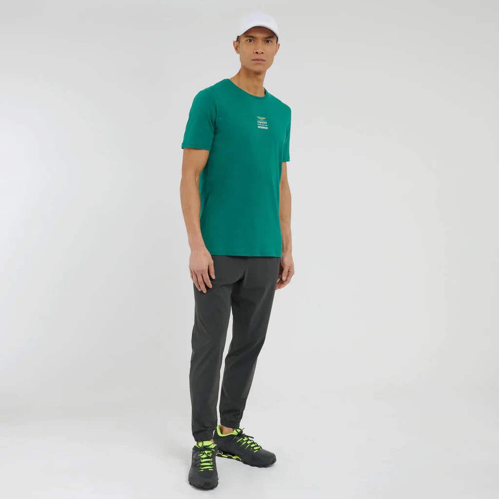 Aston Martin Cognizant F1 Men's Lifestyle Logo T-Shirt - Lime/Green/Black T-shirts Aston Martin F1 