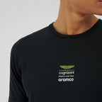 Aston Martin Cognizant F1 Men's Lifestyle Logo T-Shirt - Lime/Green/Black T-shirts Aston Martin F1 