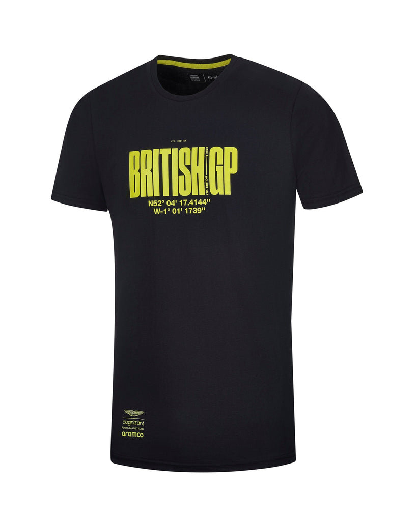 Aston Martin Cognizant F1 Men's Limited Edition British GP T-Shirt - Black T-shirts Aston Martin F1 