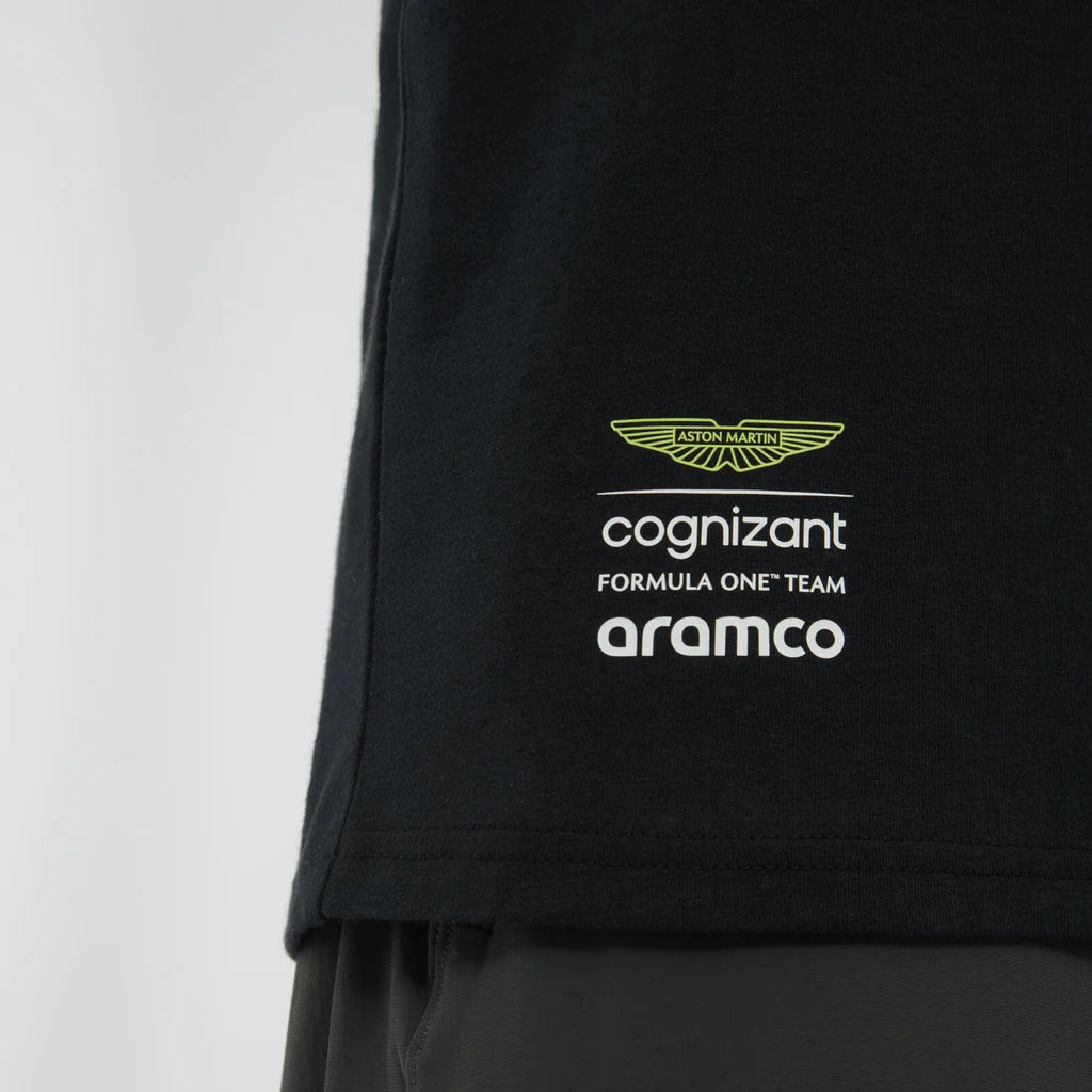 Aston Martin Cognizant F1 Men's 2023 USA GP T-Shirt - Black T-shirts Aston Martin F1 