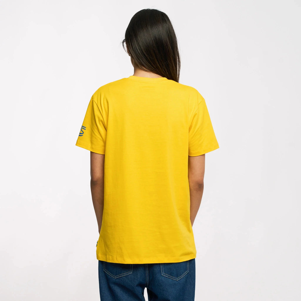 Ayrton Senna F1 Sao Paulo Circuit Graphic T-Shirt - Yellow T-shirts Ayrton Senna 