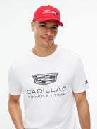 Cadillac F1 Racing Logo Hat - White/Black/Red Hats Cadillac F1 