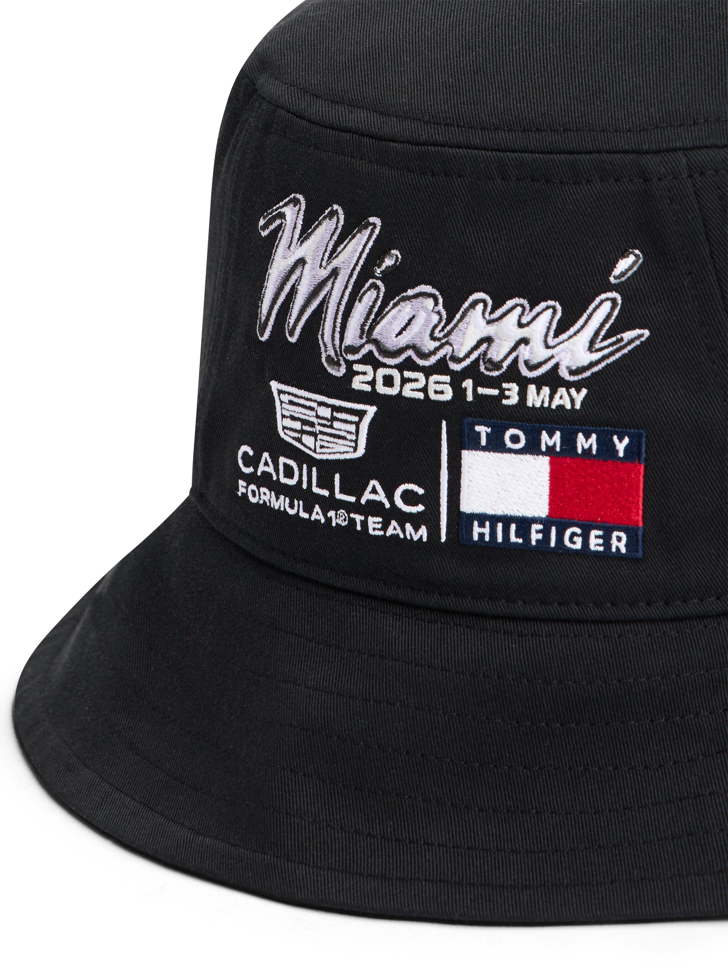 Cadillac F1 Racing Special Edition Miami GP Bucket Hat - Black Hats Cadillac F1 