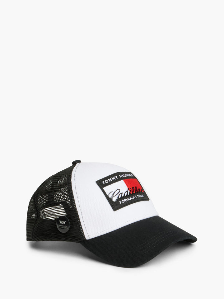 Cadillac F1 Racing Flag Trucker Hat - Black Hats Cadillac F1 