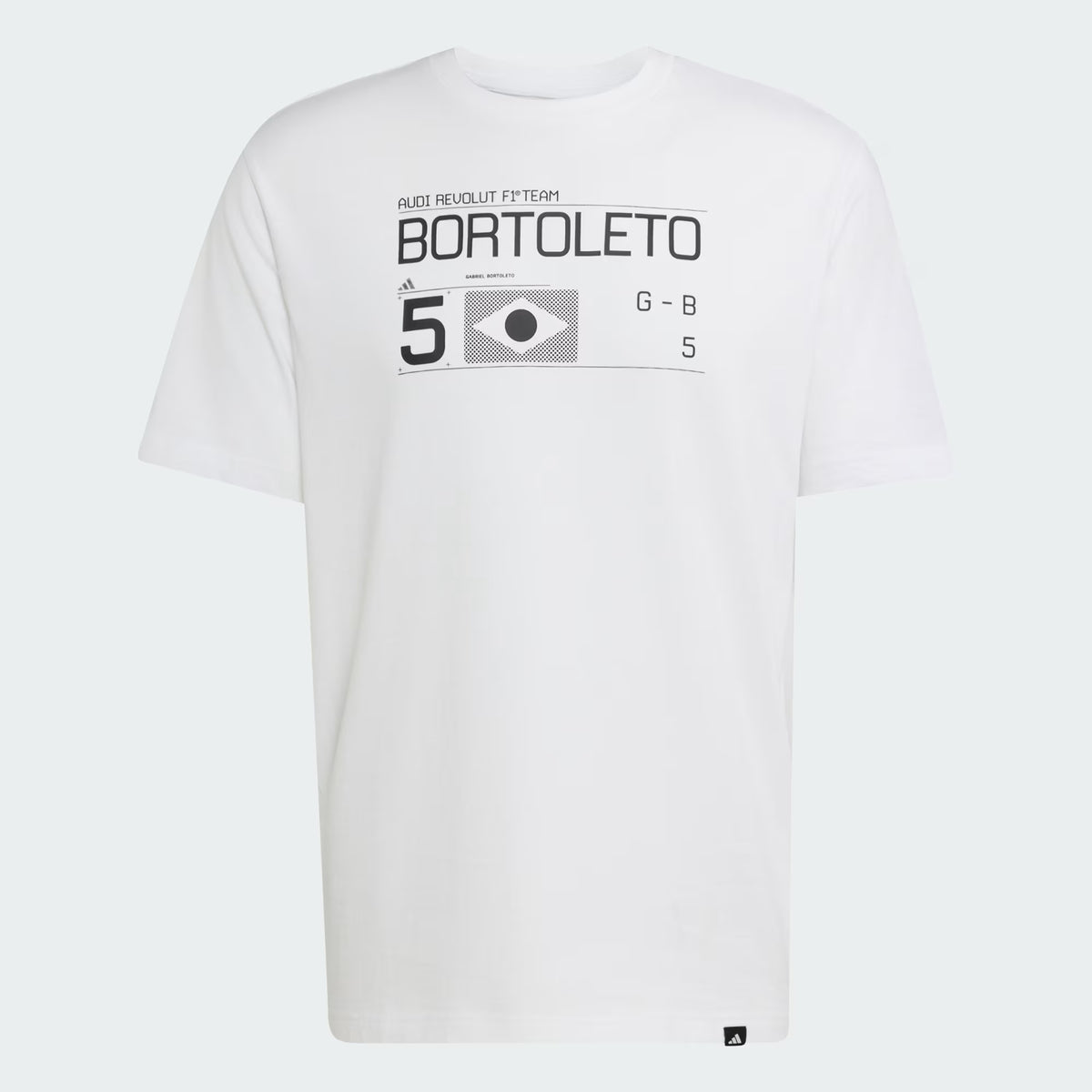 Audi Formula One Men's Team Gabriel Bortoleto Graphic T-Shirt - White T-shirts Audi F1 