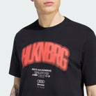Audi Formula One Men's Team Nico Hulkenberg Graphic T-Shirt - Black T-shirts Audi F1 