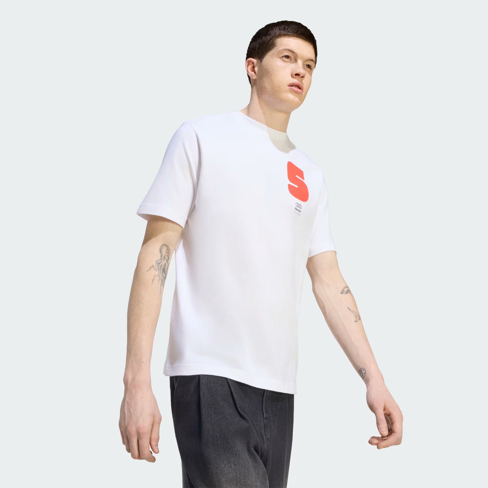 Audi Formula One Men's Team Gabriel Bortoleto T-Shirt - White T-shirts Audi F1 