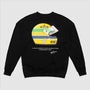 Ayrton Senna F1 x Tag Heuer Oversized Crew Sweatshirt - Black/White Sweatshirt Ayrton Senna XS Black 