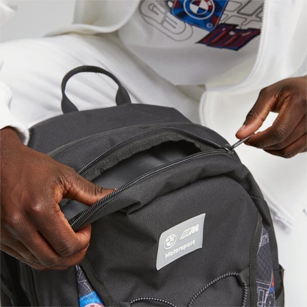 BMW M Motorsports Puma Statement Backpack- Black Bags BMW Motorsports 