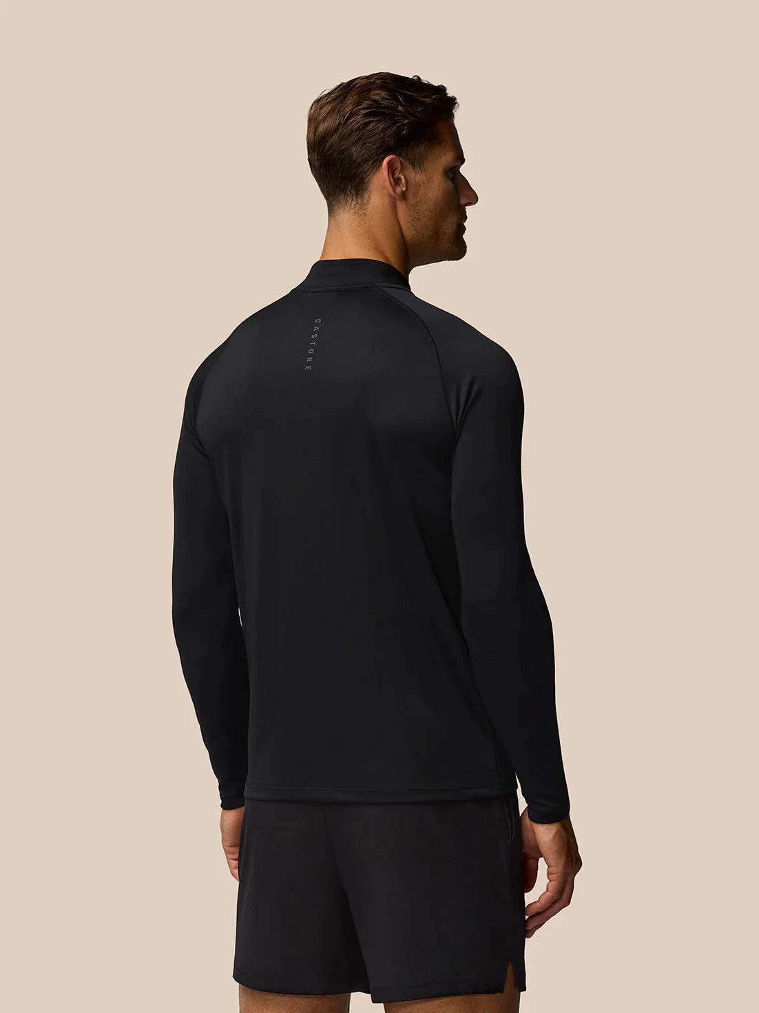 Castore Men's Mainline 1/4 Zip Tops - Black Sweatshirt Castore Mainline 