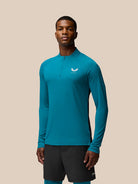Castore Men's Mainline 1/4 Breathable Flow 1/4 Zip Tops - Dark Green Sweatshirt Castore Mainline 