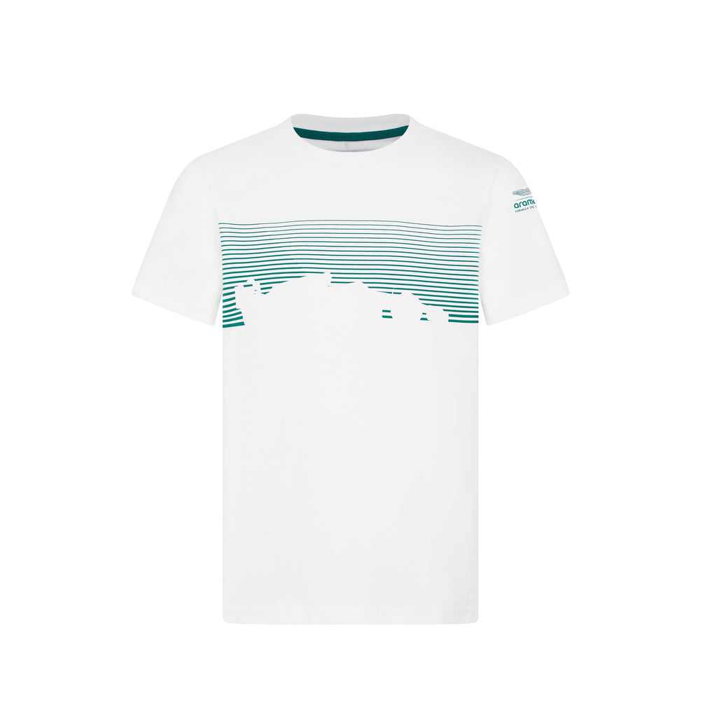 Aston Martin F1 Kids Lifestyle Graphic T-Shirt - Youth White T-shirts Aston Martin F1 