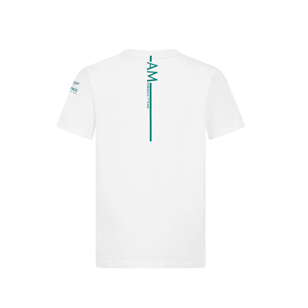 Aston Martin F1 Kids Lifestyle Graphic T-Shirt - Youth White T-shirts Aston Martin F1 