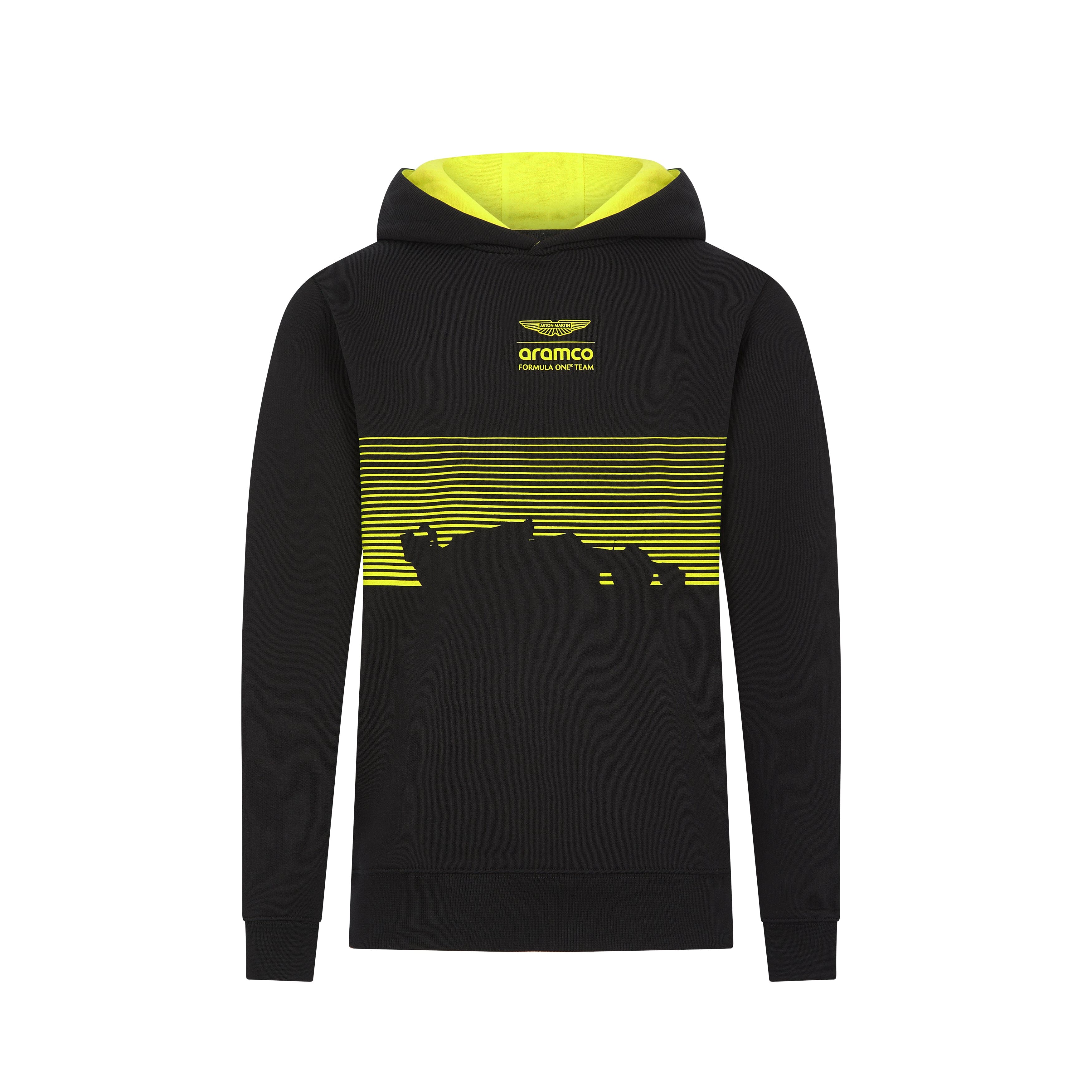Aston Martin F1 Kids Graphic Hoodie - Youth Black Hoodies Aston Martin F1 
