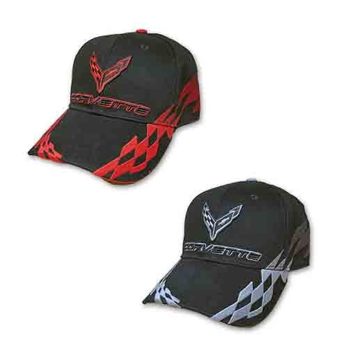 Corvette "Bad Vette" Baseball Hat - Red/Silver Hats Corvette 