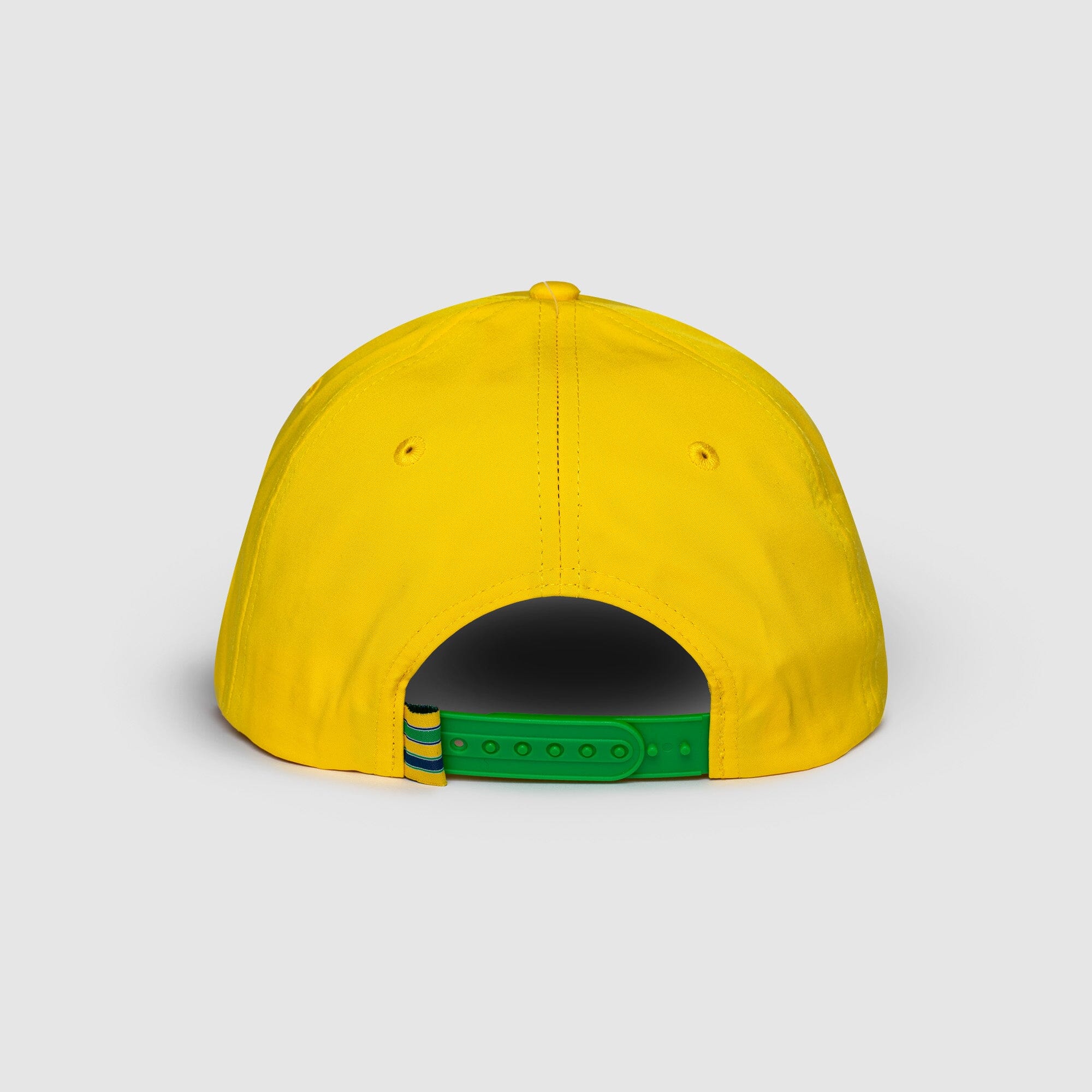Ayrton Senna F1 Debossed Curved Peak Hat - Black/Yellow Hats Ayrton Senna 