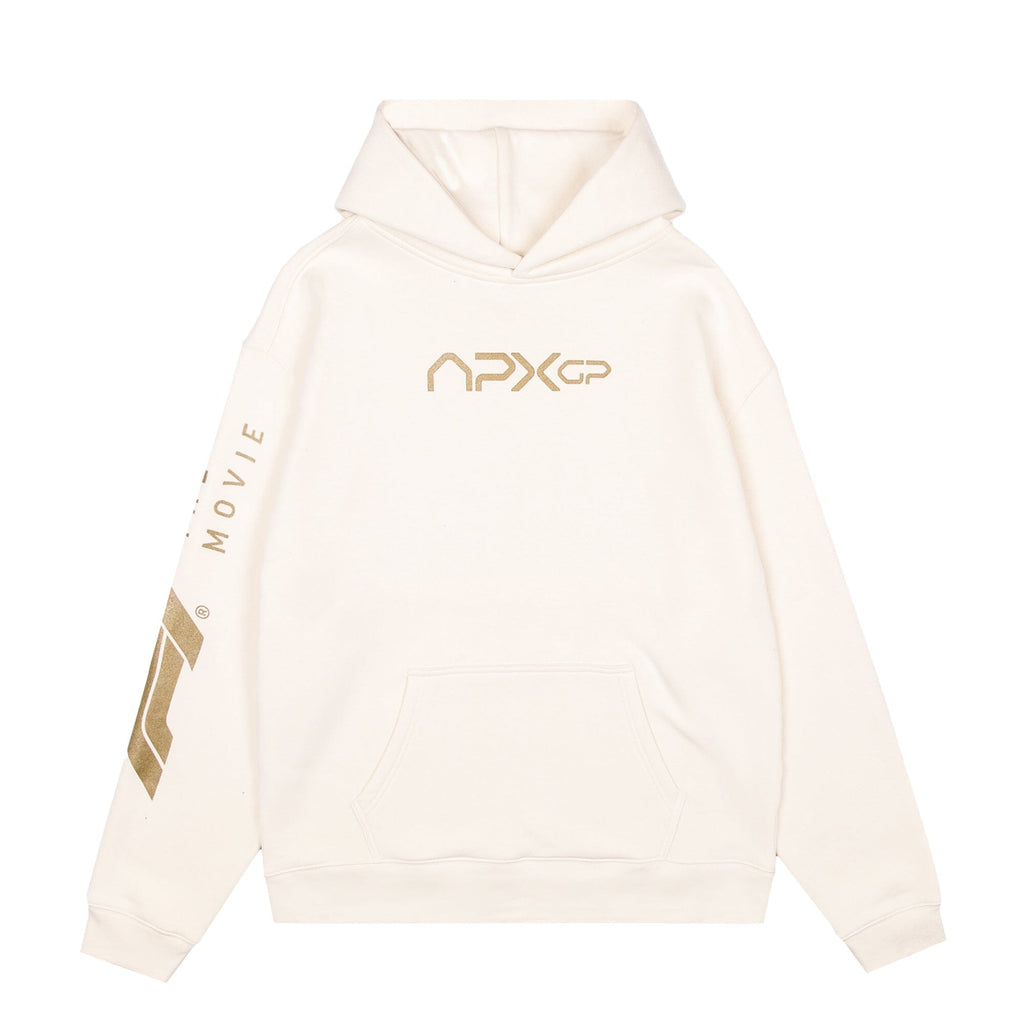 Formula 1 Movie APXGP Team Hoodie - Ivory White Hoodies Formula 1 