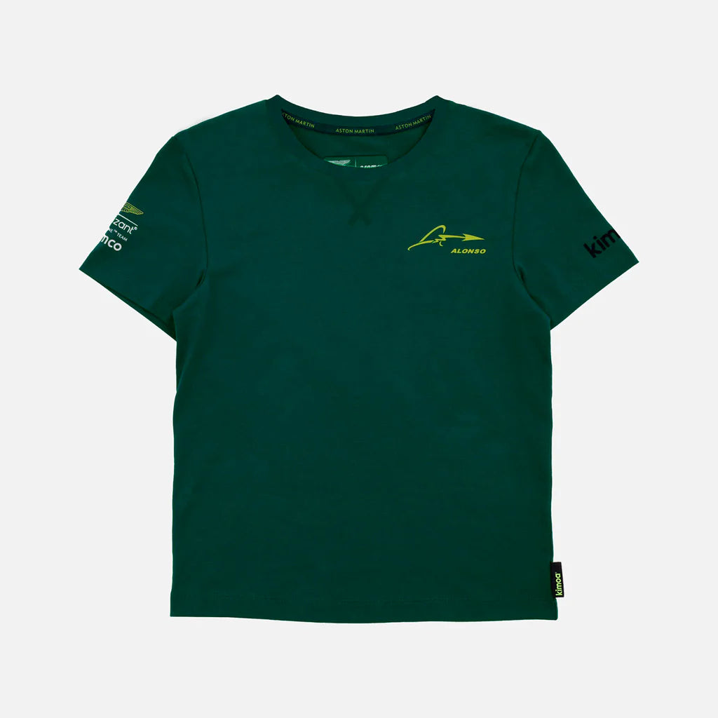 Aston Martin Cognizant F1 Kimoa Fernando Alonso Kids Lifestyle T-Shirt - Youth Green T-shirts Aston Martin F1 